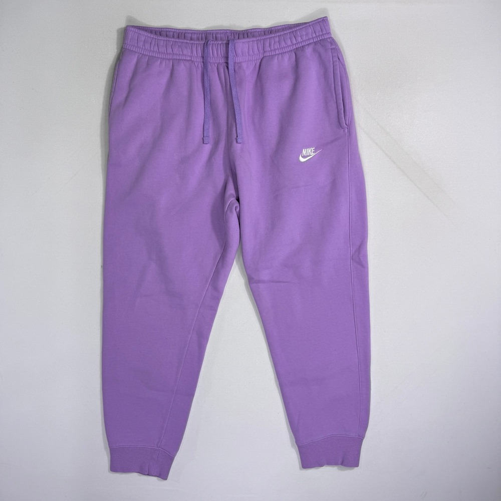 Nike Mens Large Sportswear Club Fleece Jogger Pants Purple BV2671-589 Active